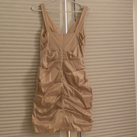 Pale pink shimmer layered mini dress. Size S - Picture 3 of 4
